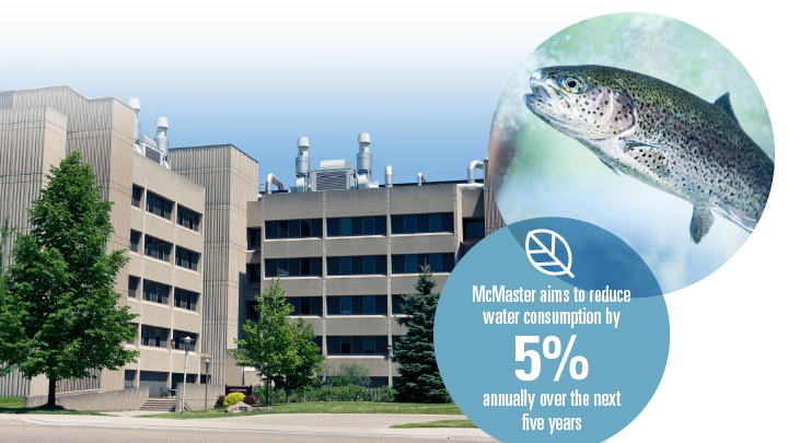 McMaster aims to reduce water consumption by 5% annually over the next five years