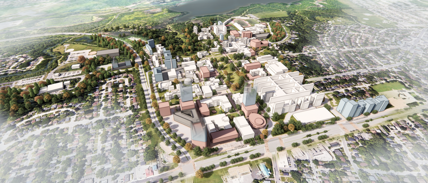Rendering of the McMaster Campus Plan